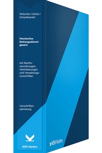 Abbildung von: Hessisches Rettungsdienstgesetz - Kommunal- und Schul-Verlag