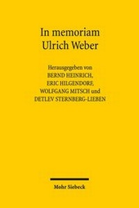 Abbildung von: In memoriam Ulrich Weber - Mohr Siebeck