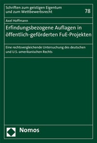Abbildung von: Erfindungsbezogene Auflagen in öffentlich-geförderten FuE-Projekten - Nomos