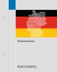 Abbildung von: Ortsverzeichnis - Boorberg