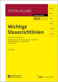 Abbildung von: Wichtige Steuerrichtlinien - NWB