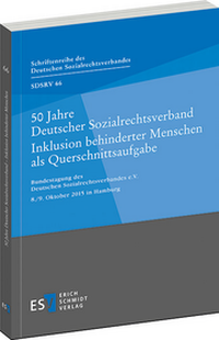 Abbildung von: 50 Jahre Deutscher SozialrechtsverbandInklusion behinderter Menschen als Querschnittsaufgabe - Erich Schmidt Verlag