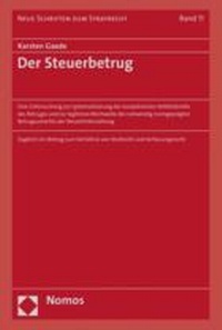 Abbildung von: Der Steuerbetrug - Nomos
