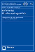 Cover: Reform des Urhebervertragsrechts - Nomos