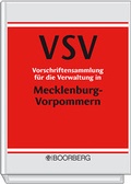Cover: Vorschriftensammlung f&uuml;r die Verwaltung in Mecklenburg-Vorpommern (VSV) - Boorberg