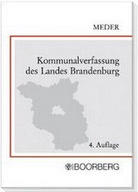 Abbildung von: Kommunalverfassung des Landes Brandenburg - Boorberg