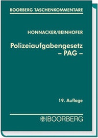 Abbildung von: Polizeiaufgabengesetz - PAG - - Boorberg