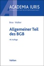 Bild: Allgemeiner Teil des BGB - Vahlen