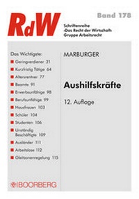Abbildung von: Aushilfskräfte - Boorberg