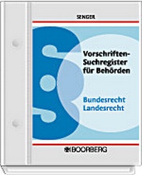 Abbildung von: Vorschriften-Suchregister für Behörden - Boorberg
