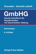 Cover: Gesetz betreffend die Gesellschaften mit beschr&auml;nkter Haftung: GmbHG - Vahlen