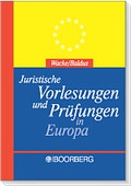 Cover: Juristische Vorlesungen und Pr&uuml;fungen in Europa - Boorberg