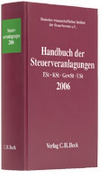 Abbildung von: Handbuch der Steuerveranlagungen 2006 - C.H.BECK