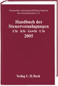 Abbildung von: Handbuch der Steuerveranlagungen 2005 - C.H.BECK