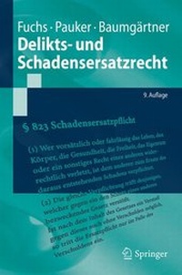 Abbildung von: Delikts- und Schadensersatzrecht - Springer