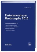 Cover: Einkommensteuer Handausgabe 2015 - Stollfu&szlig;