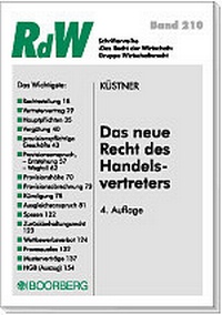 Abbildung von: Das neue Recht des Handelsvertreters - Boorberg