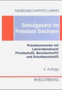 Abbildung von: Schulgesetz und Schulordnungen im Freistaat Sachsen - Boorberg