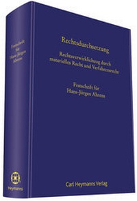 Abbildung von: Rechtsdurchsetzung - Carl Heymanns Verlag