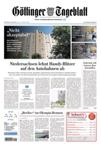 Cover of  Göttinger Tageblatt - Verlagsgesellschaft Madsack GmbH & Co. KG