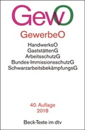 Cover: Gewerbeordnung: GewO - dtv