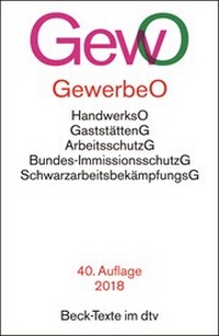 Abbildung von: Gewerbeordnung: GewO - dtv