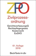 Cover: Zivilprozessordnung: ZPO - dtv