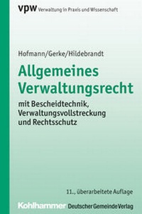 Abbildung von: Allgemeines Verwaltungsrecht - Deutscher Gemeindeverlag