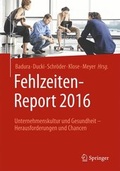 Cover: Fehlzeiten-Report 2016 - Springer
