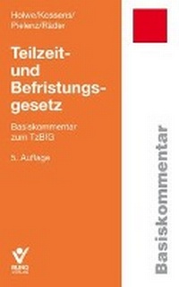 Abbildung von: Teilzeit- und Befristungsgesetz - Bund-Verlag