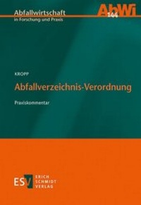 Abbildung von: Abfallverzeichnis-Verordnung (AVV) - Erich Schmidt Verlag