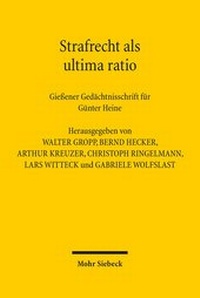 Abbildung von: Strafrecht als ultima ratio - Mohr Siebeck