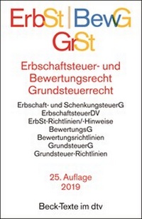 Abbildung von: Erbschaftsteuer- und Bewertungsrecht, Grundsteuerrecht: ErbSt/BewG/GrSt - dtv