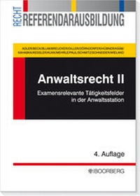 Abbildung von: Anwaltsrecht II - Boorberg