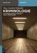 Cover: Kriminologie - De Gruyter