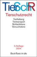 Abbildung von: Tierschutzrecht: TierSchR - dtv