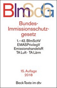 Abbildung von: Bundes-Immissionsschutzgesetz: BImSchG - dtv