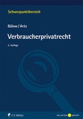 Cover: Verbraucherprivatrecht - C.F. M&uuml;ller