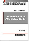 Cover: Arbeitstechnik im &Ouml;ffentlichen Recht - Boorberg