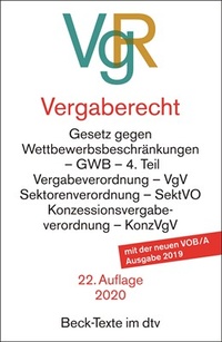 Enlarge image Cover: Vergaberecht: VgR - dtv