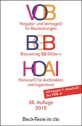 Cover: VOB / BGB Bauvertrag / HOAI - dtv