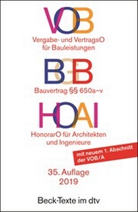 Abbildung von: VOB / BGB Bauvertrag / HOAI - dtv