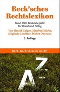 Cover: Beck'sches Rechtslexikon - dtv