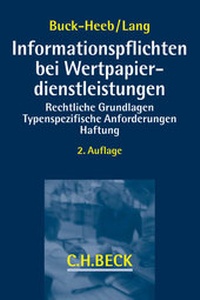 Abbildung von: Informationspflichten bei Wertpapierdienstleistungen - C.H.BECK