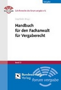 Abbildung von: Handbuch für den Fachanwalt für Vergaberecht - Reguvis Fachmedien