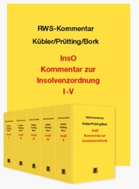 Abbildung von: InsO - Kommentar zur Insolvenzordnung - RWS