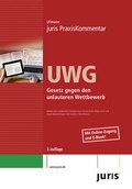 Cover: juris PraxisKommentar / juris Praxiskommentar UWG - Juris