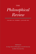 Bild: The Philosophical Review - Duke University Press