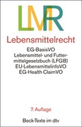 Cover: Lebensmittelrecht: LMR - dtv