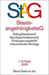 Abbildung von: Staatsangehörigkeitsgesetz: StAG - dtv
